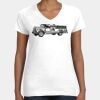 Women's Fine Jersey V-Neck Tee Thumbnail