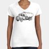 Women's Fine Jersey V-Neck Tee Thumbnail
