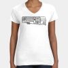 Women's Fine Jersey V-Neck Tee Thumbnail