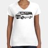 Women's Fine Jersey V-Neck Tee Thumbnail