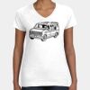 Women's Fine Jersey V-Neck Tee Thumbnail