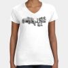 Women's Fine Jersey V-Neck Tee Thumbnail
