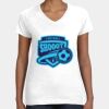 Women's Fine Jersey V-Neck Tee Thumbnail