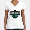 Women's Fine Jersey V-Neck Tee Thumbnail