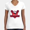 Women's Fine Jersey V-Neck Tee Thumbnail