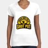 Women's Fine Jersey V-Neck Tee Thumbnail