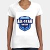 Women's Fine Jersey V-Neck Tee Thumbnail