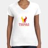 Women's Fine Jersey V-Neck Tee Thumbnail