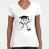 Women's Fine Jersey V-Neck Tee Thumbnail