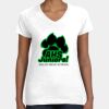 Women's Fine Jersey V-Neck Tee Thumbnail