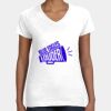 Women's Fine Jersey V-Neck Tee Thumbnail