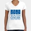 Women's Fine Jersey V-Neck Tee Thumbnail