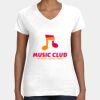 Women's Fine Jersey V-Neck Tee Thumbnail