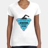 Women's Fine Jersey V-Neck Tee Thumbnail