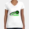 Women's Fine Jersey V-Neck Tee Thumbnail