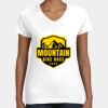 Women's Fine Jersey V-Neck Tee Thumbnail