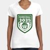 Women's Fine Jersey V-Neck Tee Thumbnail