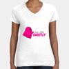 Women's Fine Jersey V-Neck Tee Thumbnail