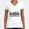 Women's Fine Jersey V-Neck Tee Thumbnail