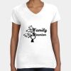 Women's Fine Jersey V-Neck Tee Thumbnail