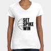 Women's Fine Jersey V-Neck Tee Thumbnail