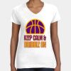 Women's Fine Jersey V-Neck Tee Thumbnail
