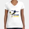 Women's Fine Jersey V-Neck Tee Thumbnail