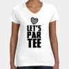 Women's Fine Jersey V-Neck Tee Thumbnail