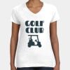 Women's Fine Jersey V-Neck Tee Thumbnail