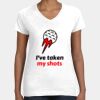 Women's Fine Jersey V-Neck Tee Thumbnail