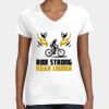 Women's Fine Jersey V-Neck Tee Thumbnail