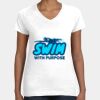 Women's Fine Jersey V-Neck Tee Thumbnail