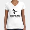 Women's Fine Jersey V-Neck Tee Thumbnail