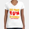 Women's Fine Jersey V-Neck Tee Thumbnail