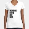 Women's Fine Jersey V-Neck Tee Thumbnail