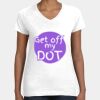 Women's Fine Jersey V-Neck Tee Thumbnail