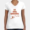 Women's Fine Jersey V-Neck Tee Thumbnail