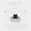 Women's Curvy Collection Fine Jersey V-Neck Tee Thumbnail
