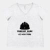 Women's Curvy Collection Fine Jersey V-Neck Tee Thumbnail