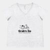 Women's Curvy Collection Fine Jersey V-Neck Tee Thumbnail