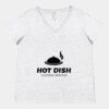 Women's Curvy Collection Fine Jersey V-Neck Tee Thumbnail