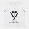 Women's Curvy Collection Fine Jersey V-Neck Tee Thumbnail