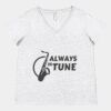Women's Curvy Collection Fine Jersey V-Neck Tee Thumbnail