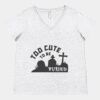 Women's Curvy Collection Fine Jersey V-Neck Tee Thumbnail