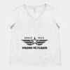 Women's Curvy Collection Fine Jersey V-Neck Tee Thumbnail