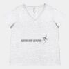 Women's Curvy Collection Fine Jersey V-Neck Tee Thumbnail