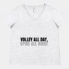 Women's Curvy Collection Fine Jersey V-Neck Tee Thumbnail