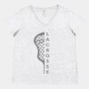Women's Curvy Collection Fine Jersey V-Neck Tee Thumbnail