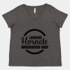 Women's Curvy Collection Fine Jersey V-Neck Tee Thumbnail
