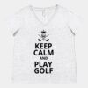 Women's Curvy Collection Fine Jersey V-Neck Tee Thumbnail
